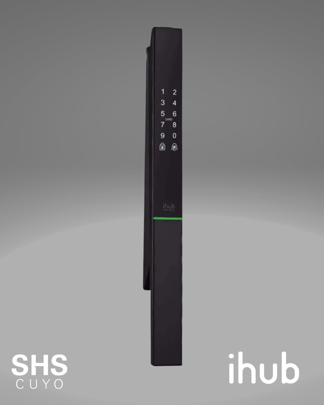 Cerradura digital ihub SHM-VP60 con clave numérica para puertas de aluminio